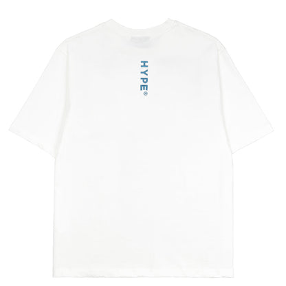 Hype Printed Graphic Cotton Men's T-Shirt Purple