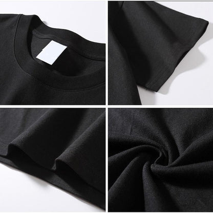 I0041 American Retro Oversize Black Cat Tee