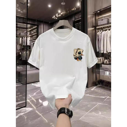 T-Shirt Lelaki Corak Unik Casual Printed Tee