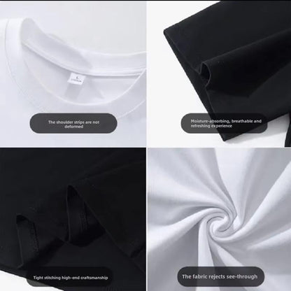 Two-Tone Black White Edgy Streetwear Tee