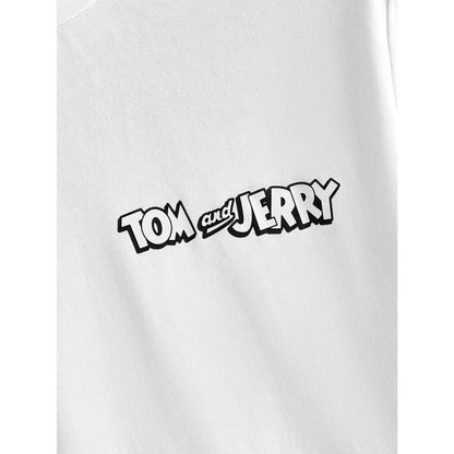 Tom & Jerry Cartoon Graphic Black Tee