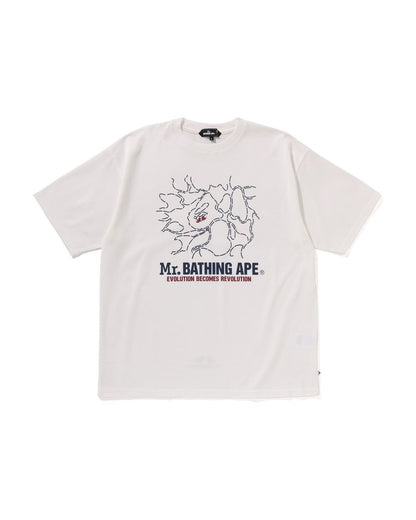 Moonface Retro Tee Retro College Vibe Tee Baggy