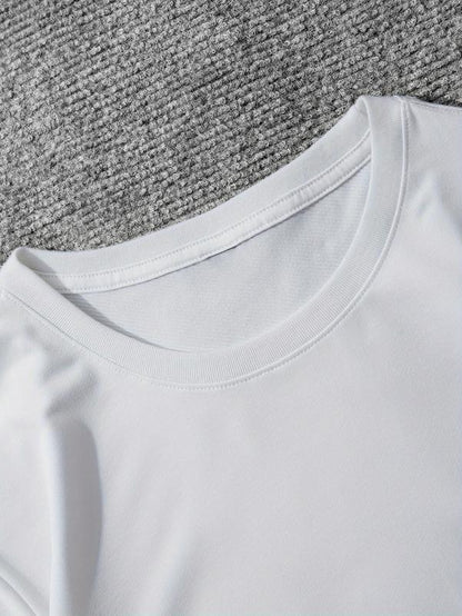 Short Sleeve T-Shirt, Versatile Fashion Brand, Unisex, Crew Neck, Loose and Casual, Trend, Ins Style, [COD] baju kelinci wanita corteiz uniqlo cropped shirt icon clothing