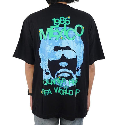 Kkonhave Maradona Tangan Tuhan T-Shirt Hitam